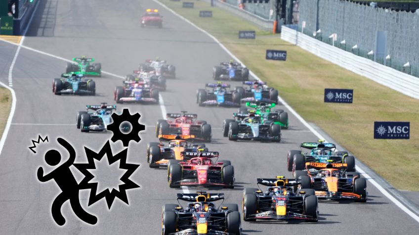 Así fue el ESCALOFRIANTE choque entre Ricciardo y Albon en el GP de Japón | VIDEO