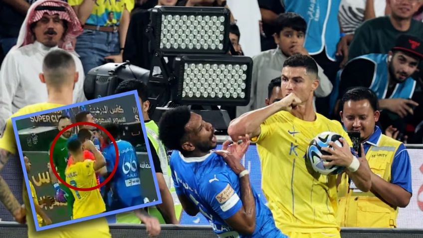 Cristiano Ronaldo casi golpea al árbitro y recibe su primera expulsión con el Al-Nassr (VIDEO)
