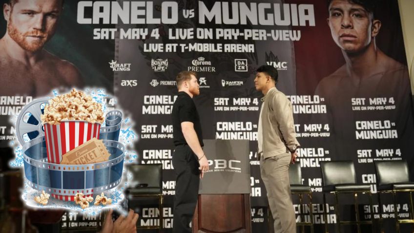 ¿En qué cines y a qué hora se podrá ver la pelea de Canelo vs Munguía?