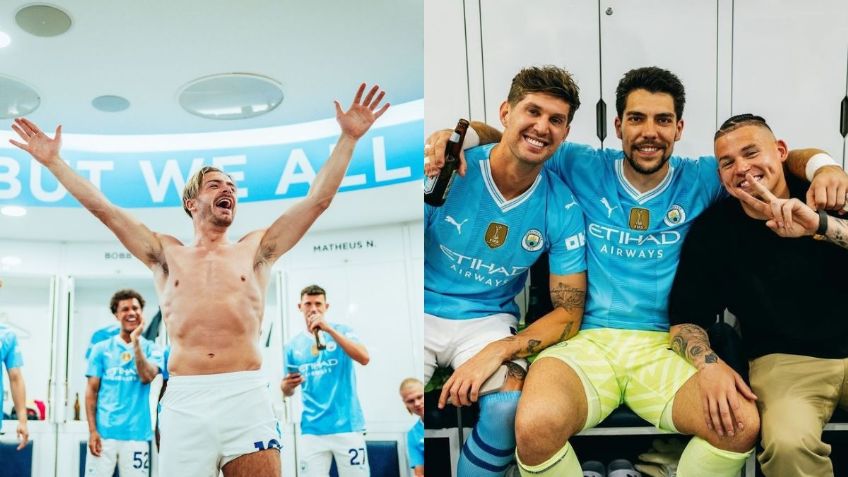 Estrellas del Manchester City fueron captados en estado de ebriedad tras coronarse campeones