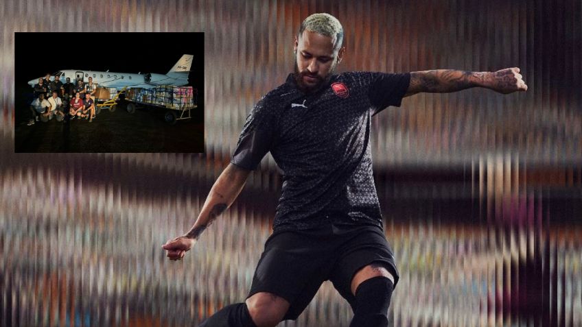 Así luce el lujoso jet privado de Neymar de 9 millones con el que envía ayuda a Brasil