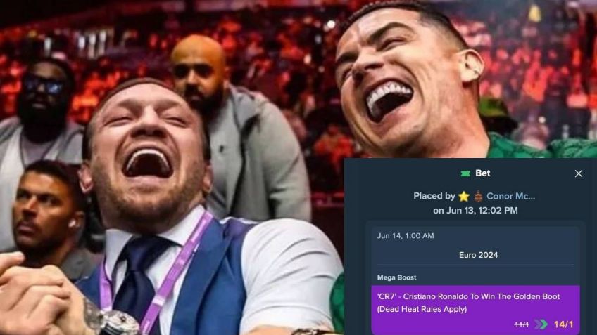 Conor McGregor apuesta millonaria suma a que Cristiano Ronaldo ganará la Bota de Oro en la Eurocopa