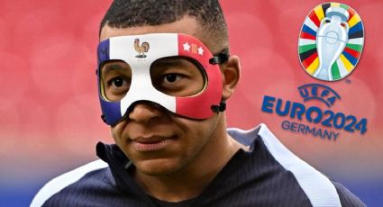 Así luce Kylian Mbappé usando la máscara que tendrá que usar tras romperse la nariz en la Eurocopa