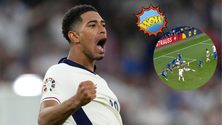 El gol de la Eurocopa; la impresionante chilena de Jude Bellingham para salvar a Inglaterra | VIDEO