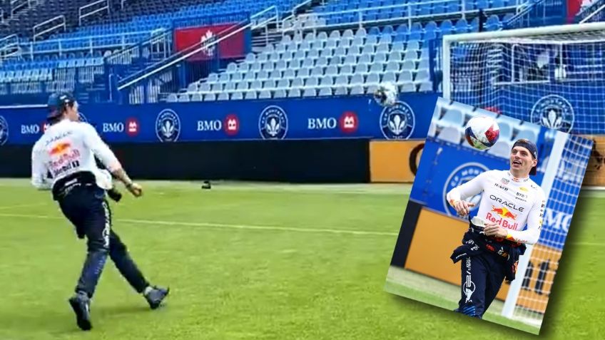 F1: Checo Pérez derrocha estilo y anota penal a lo Panenka a Max Verstappen | VIDEO