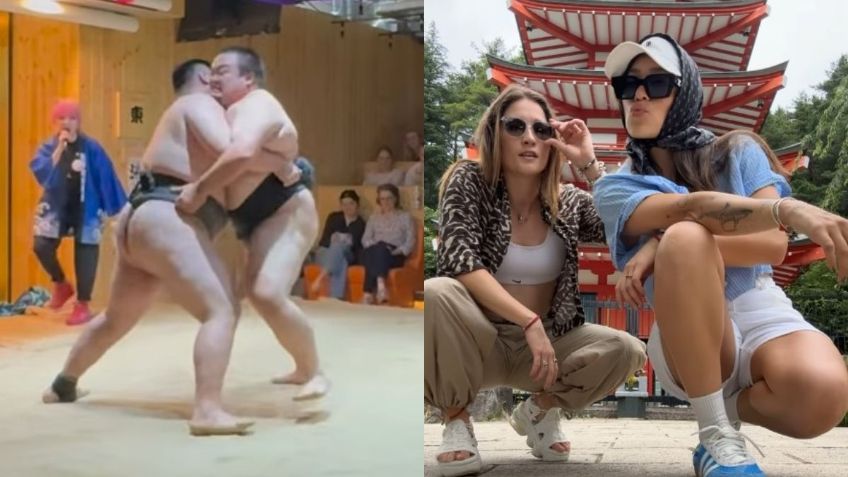 Exatlón México: Mati Álvarez y Evelyn Guijarro popularizan pelea de sumo en Japón