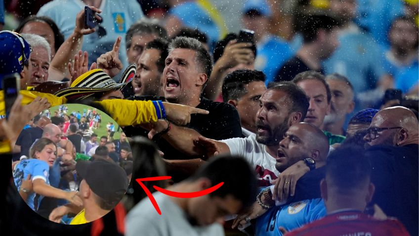 Copa América: Así fue el momento en el que la esposa de Maxi Araújo fue golpeada por colombianos
