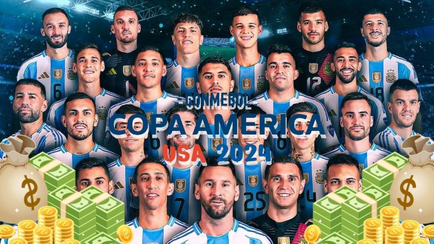La MILLONARIA suma que se llevará Argentina si gana la Copa América 2024