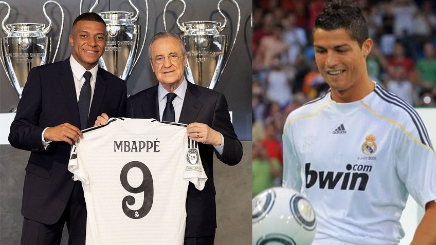El homenaje de Mbappé a Cristiano Ronaldo; este gesto le copió en su presentación con Real Madrid