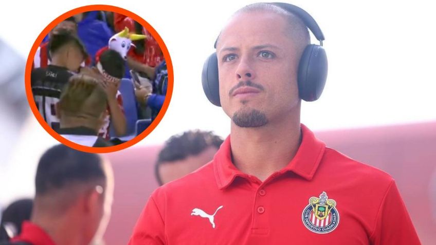 Chicharito Hernández hace llorar a un niño por increíble regalo en pleno partido de Chivas | VIDEO