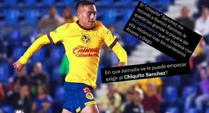 Apenas llegó al América y ya revientan a Chiquito Sánchez en redes tras derrota contra Tigres