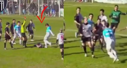 Futbolista le mete BRUTAL patada en la cabeza a su rival y es suspendido 3 años | VIDEO