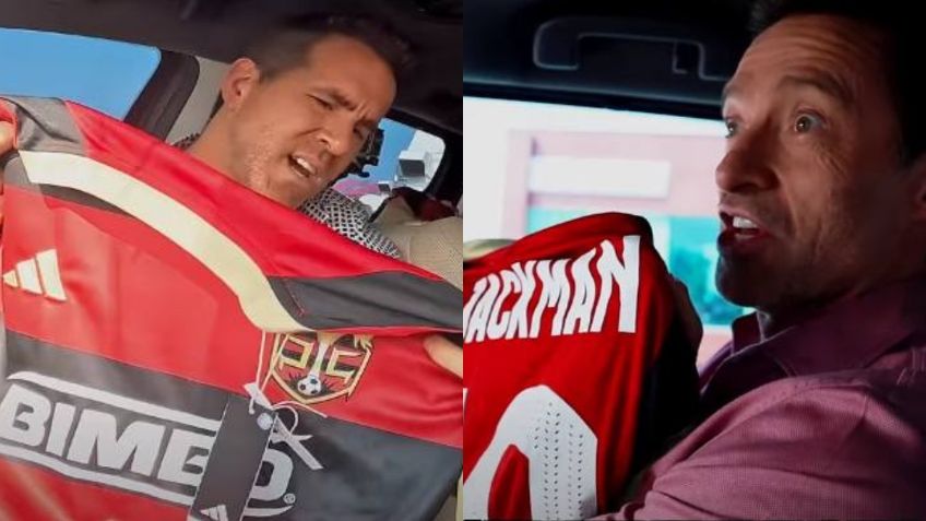 Kings League Américas: Ryan Reynolds y Hugh Jackman presumen jersey de Peluche Caligari