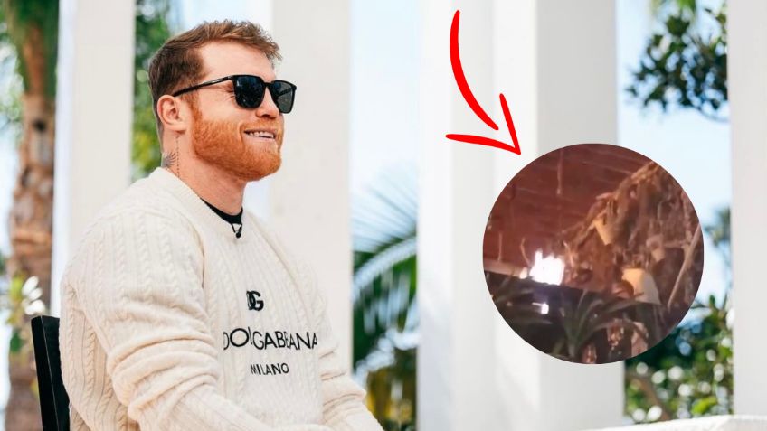 Revientan en redes a Canelo Álvarez por aventarle agua a fanáticos que le pedían una foto