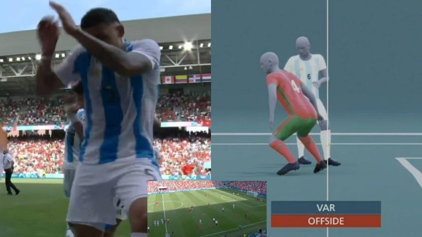 Escándalo en Juegos Olímpicos, aficionados invaden cancha y VAR anula gol a Argentina 1 hora después