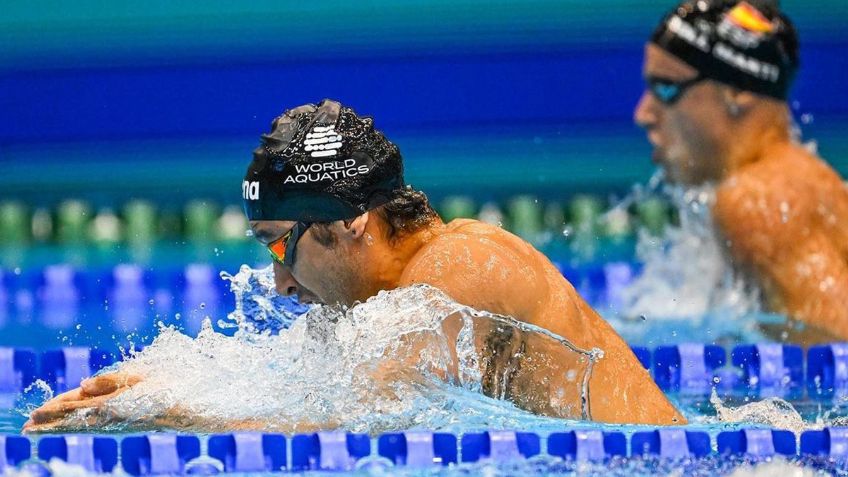 Miguel de Lara, nadador mexicano, pierde la oportunidad de medalla en 100m pecho por descalificación