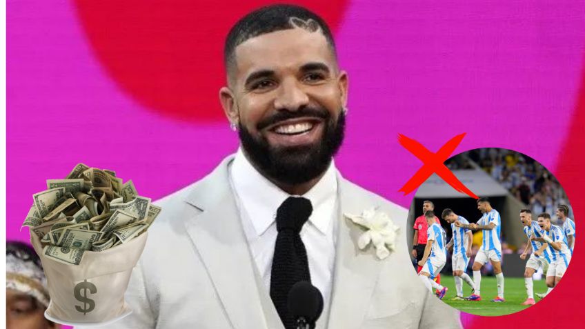 Drake apuesta millonaria suma a que Canadá eliminará a Argentina en la Copa América 2024