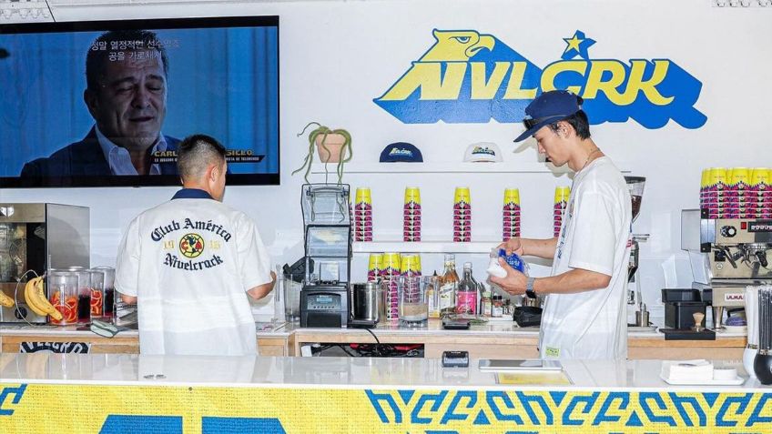 Así luce la cafetería con temática del América en Corea del Sur