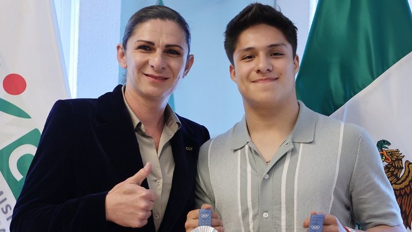 El emotivo encuentro de Ana Gabriela Guevara y Osmar Olvera tras los Olímpicos de París 2024