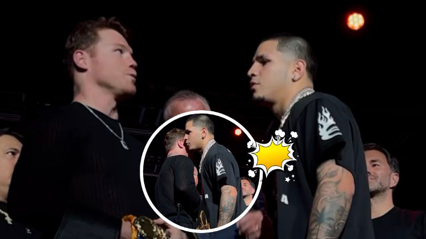 Canelo Álvarez y Edgar Berlanga protagonizan intercambio de palabras en su primer cara a cara
