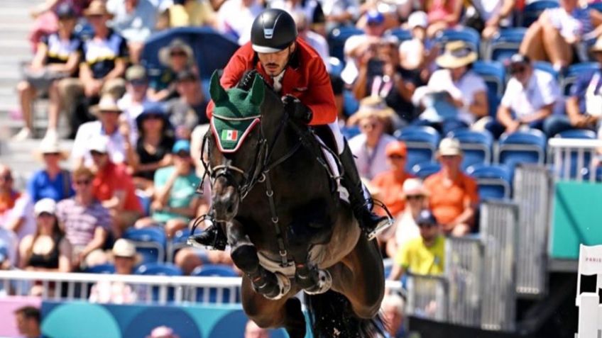 Así fue el fuerte accidente que sufrió Andrés Azcárraga y le costó la eliminación en salto ecuestre