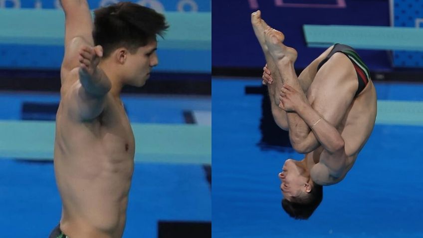 Osmar Olvera hace historia y logra avanzar a la final del trampolín individual de París