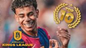 Foto ilustrativa de la nota titulada Lamine Yamal elige el top 10 de leyendas del fútbol que han pasado por la Kings League