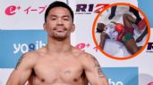 Foto ilustrativa de la nota titulada: ¡Le pegó con todo! Manny Pacquiao noquea a famoso streamer en pelea de 'exhibición' | VIDEO