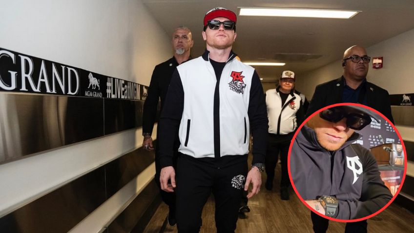 El exclusivo reloj de 50 millones que presumió Canelo Álvarez previo a su pelea con Berlanga