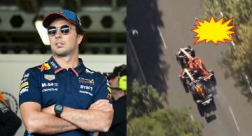 Así fue el fuerte choque de Checo Pérez con Carlos Sainz que lo obligó a abandonar GP de Azerbaiyán