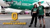 Foto ilustrativa de la nota titulada: Kings League: Alana y BarcaGamer se unen a Volaris para presentar el avión oficial de La Raniza FC