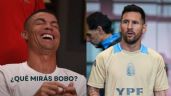 Foto ilustrativa de la nota titulada "¿Qué mirás bobo?": Cristiano Ronaldo imita la famosa frase de Messi y explota las redes