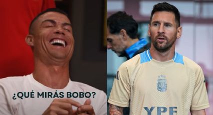 "¿Qué mirás bobo?": Cristiano Ronaldo imita la famosa frase de Messi y explota las redes