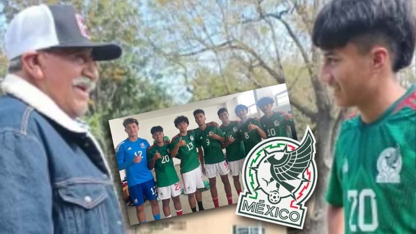 El día que Francisco Mendoza conoció a su abuelo tras ser convocado al Tri sub-16