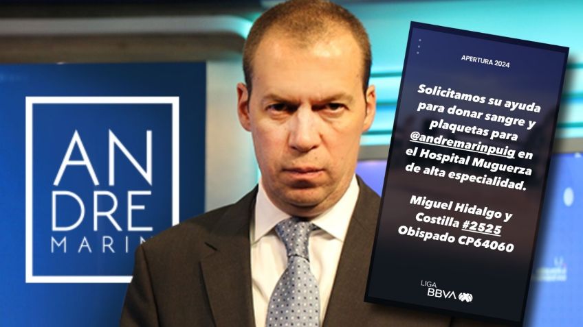 Equipos de la Liga MX piden apoyo para André Marín, excomentarista de DeporTV