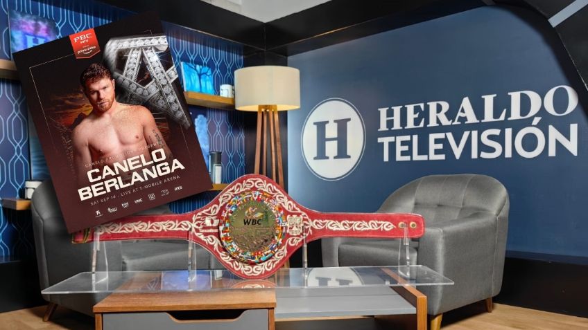 Heraldo presenta el cinturón especial del CMB que se dará en la pelea Canelo vs Berlanga
