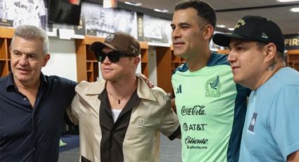 Así fue el encuentro de Canelo Álvarez con Javier Aguirre y Rafa Márquez antes del triunfo del Tri