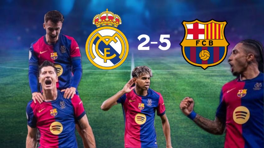 Barcelona humilla al Real Madrid y le arrebata la Supercopa de España en Arabia Saudita