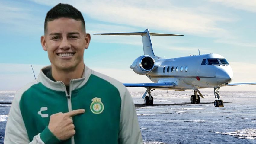 James Rodríguez llega a México en un lujoso jet: descubre su impresionante costo