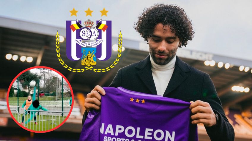 Chino Huerta sorprende a sus compañeros del Anderlecht con impresionante chilena | VIDEO