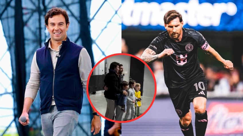 Checo Pérez reaparece junto a Messi luego del juego entre Inter de Miami vs América | VIDEO