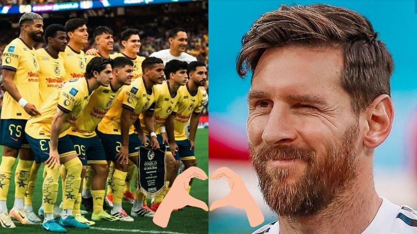 Lionel Messi tiene increíble gesto con jugador del América | FOTO