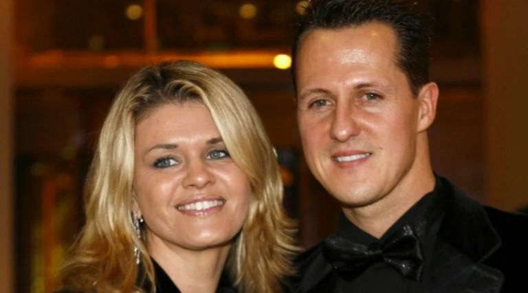 Michael Schumacher junto a su esposa, Corinna (REUTERS)