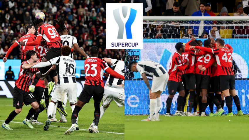 Juventus desaprovecha su ventaja y cae ante el Milan en la Semifinal de la Supercopa de Italia