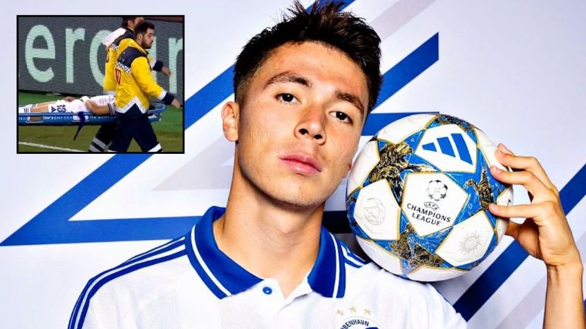 Champions League: Rodrigo Huescas sale en camilla durante el Qarabag vs Copenhague | VIDEO