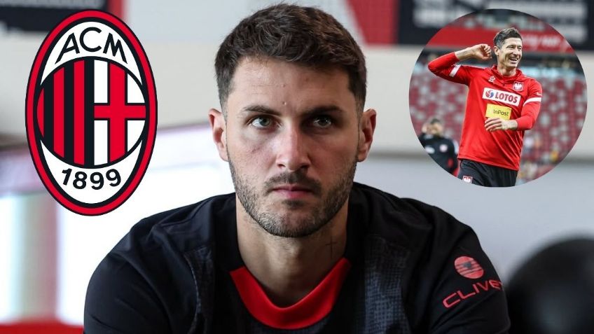 Santiago Giménez podría tener a Robert Lewandowski como competencia en el Milan