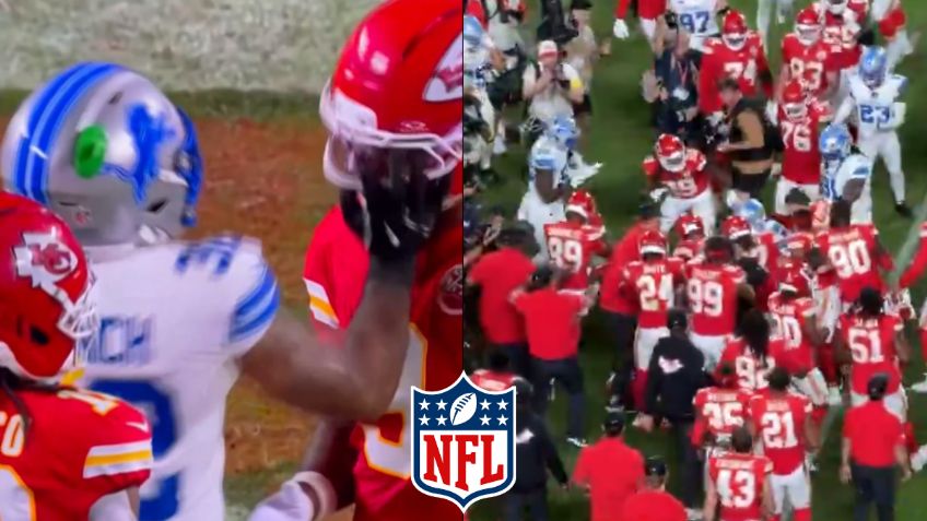 NFL 2025: Chiefs doblega a Lions, pero el juego acaba con pelea campal en Arrowhead