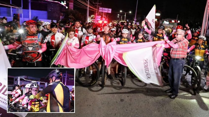 Rodada Rosa 2025 en Sinaloa reúne a más de 750 ciclistas por el Cáncer de Mama