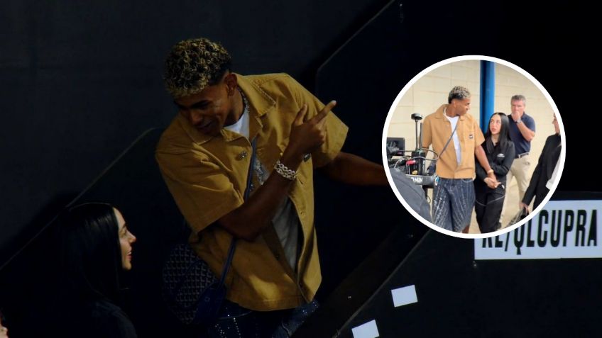 Lamine Yamal y Nicki Nicole tienen su primera aparición pública al llegar a la Kings League | VIDEO