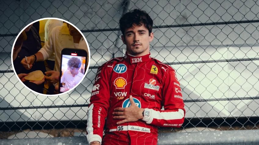 Charles Leclerc firma una tortilla previo al Formula 1 Gran Premio de la Ciudad de México | VIDEO